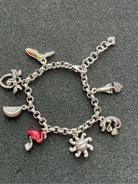Vintage Brighton Florida State Charms Bracelet